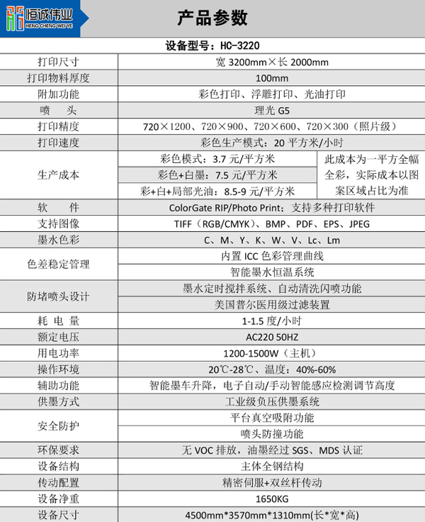 裝飾畫uv打印機 HC-3220大幅面晶瓷畫打印機